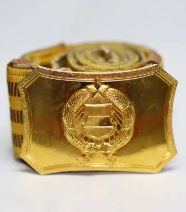 Vintage Hungarian People&acirc;��s Republic Military Parade Belt with a Buckle