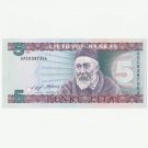 1993 Lithuania Litauen 5 Litai Litas banknote bill, Series GAC, UNC