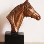 Vintage Austin Prod Inc 1975 Art Sculpture Horse Head Statue Bookend Book Holder