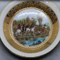Vintage C.P. Limoges Porcelain China Cup and Saucer Hand Painted Hunting Scene