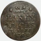 German States SAXE-HILDBURGHAUSEN coin – 1/24 Thaler, 1760