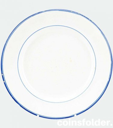 Antique Kuznetsov Riga Imperial Russia Faience Dinner Plat Dish 1889-1917