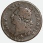 1783 France 1 Sol Aix-en-Provence Mint Louis XVI Copper Coin VF