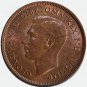 BU 1939 One Penny Great Britain United Kingdom GB UK coin &acirc;�� George VI
