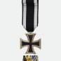 WWI 1914 Iron Cross 2nd Class Medal with Service Ribbon Bar