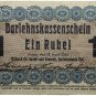 1916 1 Ruble Posen Germany banknote/ Occupations Of Lithuania WWI