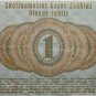 1916 1 Ruble Posen Germany banknote/ Occupations Of Lithuania WWI