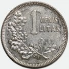 XF 1936 Lithuania 1 Litas Silver Coin - – Mare Variety (Kumelė) XF 1936 Lithuania 1 Litas Silver Coin - – Mare Variety (Kumelė)