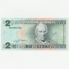 1993 Lithuania Litauen 2 Litai Litas banknote bill, Series DAC, AU