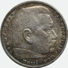 Germany – Third Reich 5 reichsmark mark silver coin, 1938 A