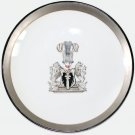Antique 1906 Germany Porcelai Plate Dish with the family coat of arms of von Pla
