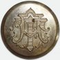 Antique Silver Plated Livery Button with Ornate “AT” Monogram, 30 mm, Barcelona