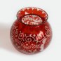 Egermann Bohemian Czech Red Ruby Cut to Clear Vase
