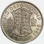 1948 UK GB Half Crown Coin with Major Die Break Error ("Cud"), UNC - George VI