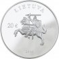 PROOF 2016 Lithuania 20 Euro Silver coin Consolidation of Independence, Iceland