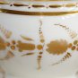 Antique Imperial Gilded Porcelain Bone China Cup with Saucer 1800s