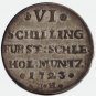 1723 BH 6 Schilling Germany Silver Coin DUCHY OF SCHLESWIG-HOLSTEIN-GOTTORP
