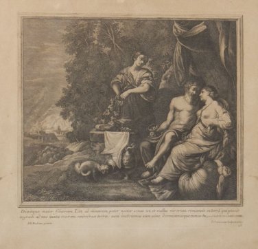 Etching after Peter Paul Rubens by Jacques Coelemans 1702