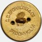 Antique Gilded Livery Button &acirc;�� Flach Family