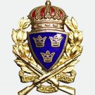 1951 Swedish Gilded Silver “Home and Hearth” Military Shooting Badge - 1st Class