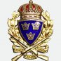 1951 Swedish Gilded Silver “Home and Hearth” Military Shooting Badge - 1st Class