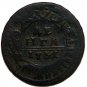 OVERSTRIKE 1731 Russia copper coin Denga 1/2 kopeck Anna Ioannovna
