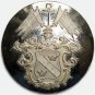 Antique Silver-Plated and White Enamel Livery Button – Ankarcrona Family Crest