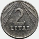 2 Litai Litas 1991 Lithuania Litauen Litwa coin