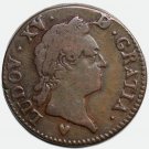 VF-XF 1771 France coin 1 Sol – Strasbourg (BB), Louis XV