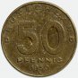 1950 A East Germany 50 Pfennig Coin – DDR Coin KM#4