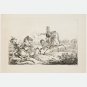 RARE Carle Vernet lithograph lithography of Napoleonic era “Hussar killing a Cui