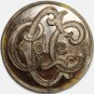 Antique Silver Plated Livery Button with Ornate “CCC de” Monog, 26mm, Barcelona