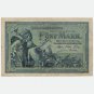 5 Mark 1904, Germany Reichskassenschein banknote, bill