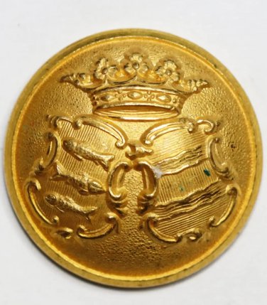 Vintage Swedish army V&Atilde;&curren;sternorrland regiment Officer Button by C.C. Sporrong