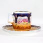 Austria Royal Vienna Porcelain Demitasse Cup and Saucer Beehive Mark 1900’s