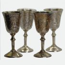 A set of four English EPNS shot glasses, late 19th century