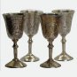 A set of four English EPNS shot glasses, late 19th century