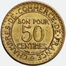 UNC 1923 France coin 50 Centimes –  Chambers of Commerce