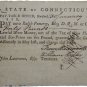 US 1781 10 Pounds Connecticut Pay Table Colonial Currency Note Bill Banknote
