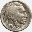 1936 US USA Philadelphia 5 Cents coin, VG – “Buffalo Nickel”