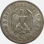 Germany &acirc;�� Third Reich 5 reichsmark mark silver coin, 1936 A