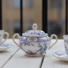 SET of Antique Bone China Tuscan England 1947s Porcelain Cups and Saucers