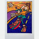 Frédéric Iriarte “Goudron Danssant” Lithography 1993 Signed