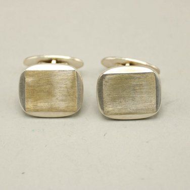Vintage Silver 835 cufflinks, art deco cufflinks, mens jewellery #1