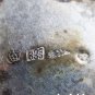 Antique Sterling Silver Salt Cellar with silver spoon