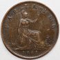 1861 Farthing Great Britain United Kingdom coin - Victoria