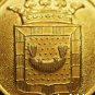Antique Gilt Livery Button with the family coat of arms of Bonde