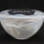 Kosta Boda Candle Holde Crystal White Glass Swedish Scandinavian Design