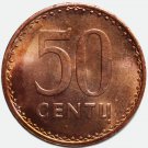 1991 Lithuania 50 Centu - Bronze Coin, BU