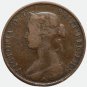 1861 UK Great Britain coin Half Penny - Victoria